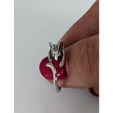 925 Silver Mouse Ring – Handmade Whimsical Wrap-Around Design G Rings