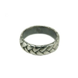 925 Silver Plaited Mane Ring – Handmade Equestrian Band for Him & Her G Rings
