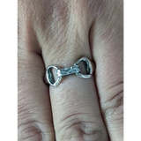 925 Silver Snaffle Bit Ring – Equestrian Jewellery for Him & Her F Rings