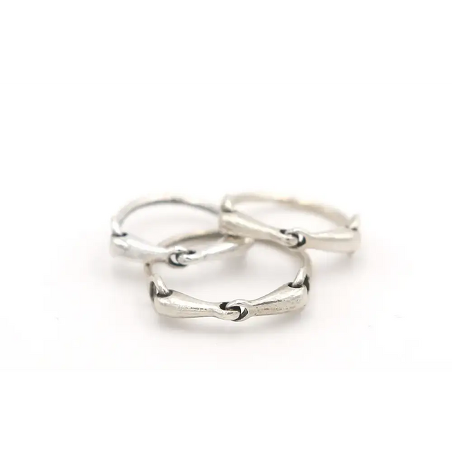 925 Silver Snaffle Bit Ring – Handmade Equestrian Gift for Him or Her G SILVER Rings