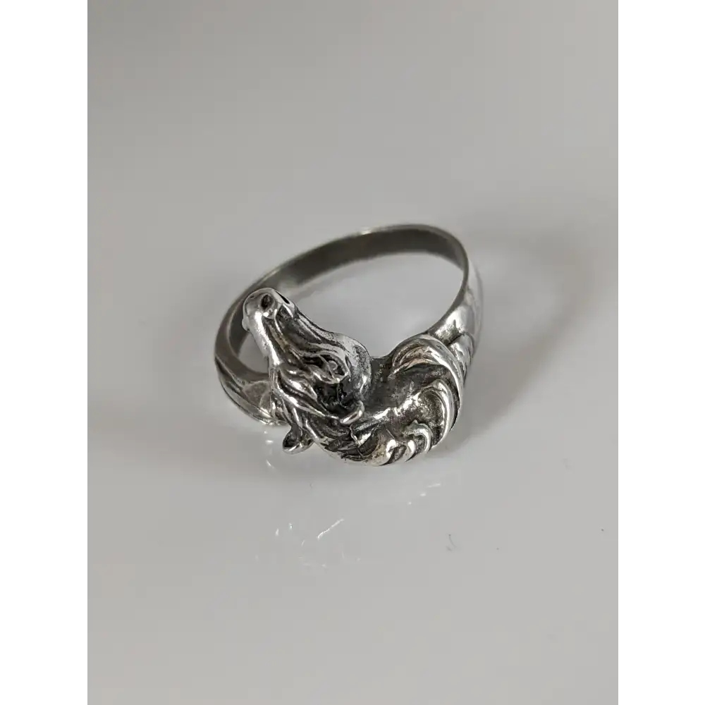 925 Silver Steed Horse Head Ring – Bold Equestrian Statement for Him or Her G Rings