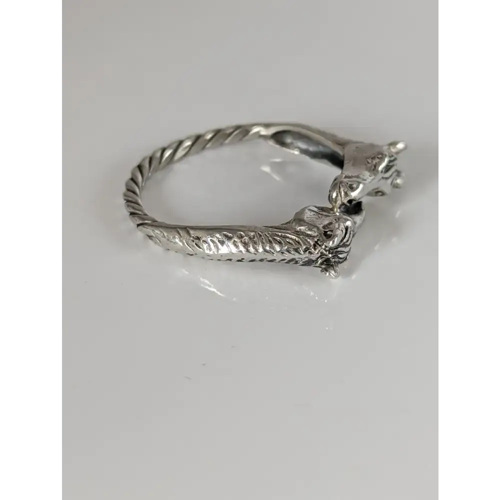 925 Silver Two Horse Heads Ring – Equestrian-Inspired Gift for Him or Her G Rings