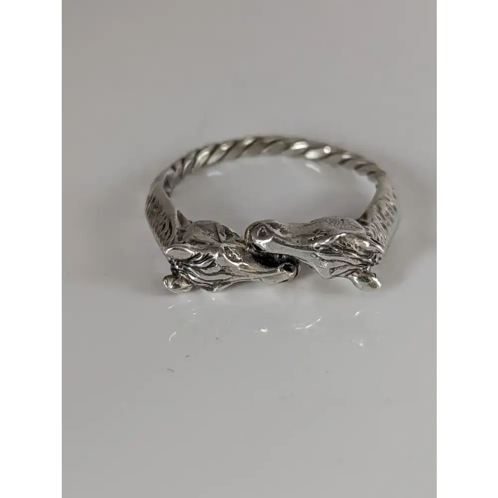 925 Silver Two Horse Heads Ring – Equestrian-Inspired Gift for Him or Her G Rings