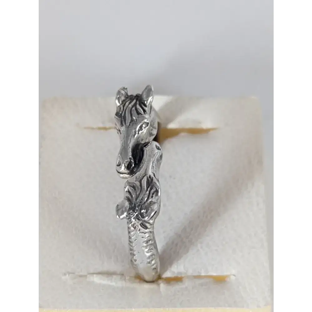 925 Silver Two Horse Heads Ring – Equestrian-Inspired Gift for Him or Her G Rings