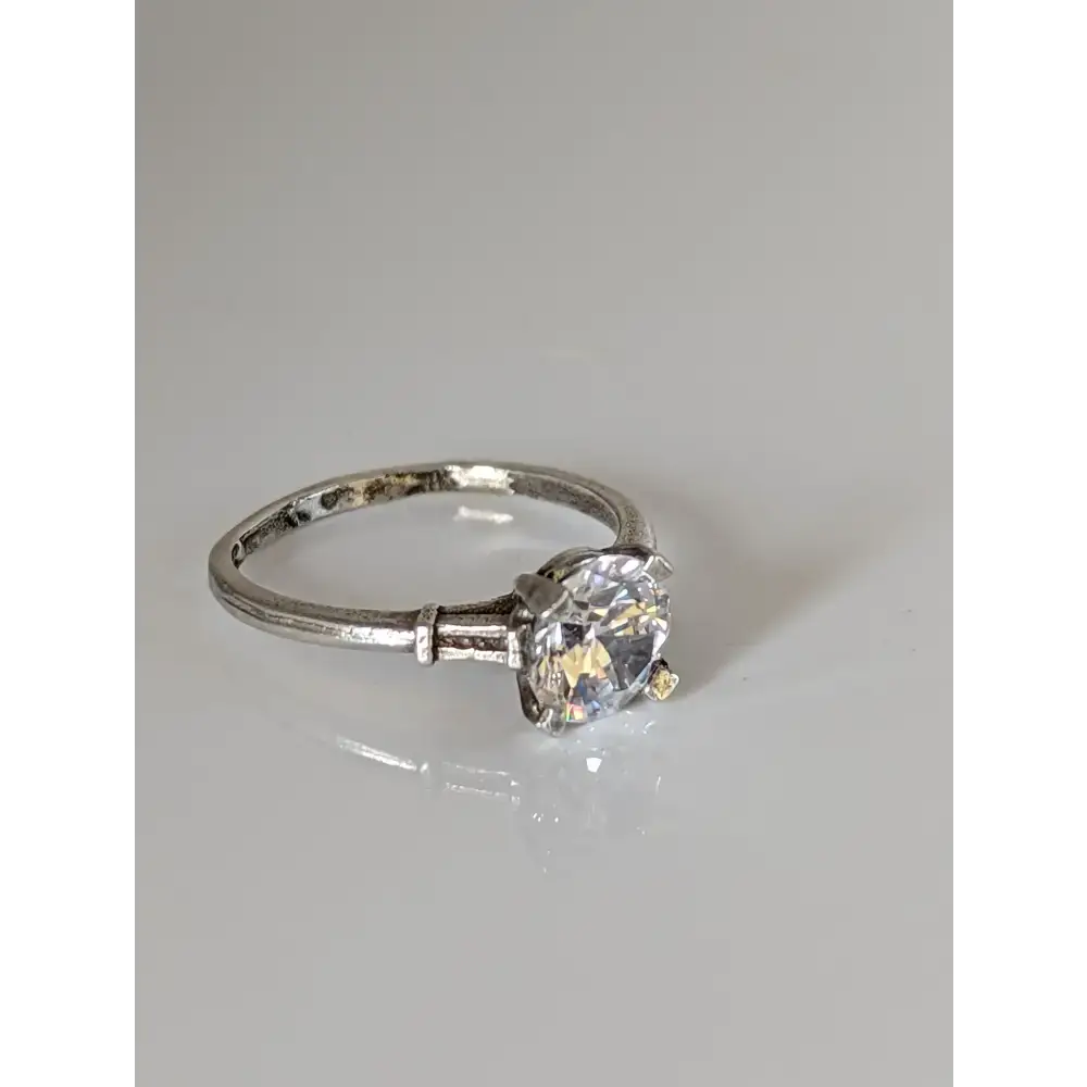 925 Silver Zirconia Ring – Handmade Elegant Sparkle for Any Occasion G Rings