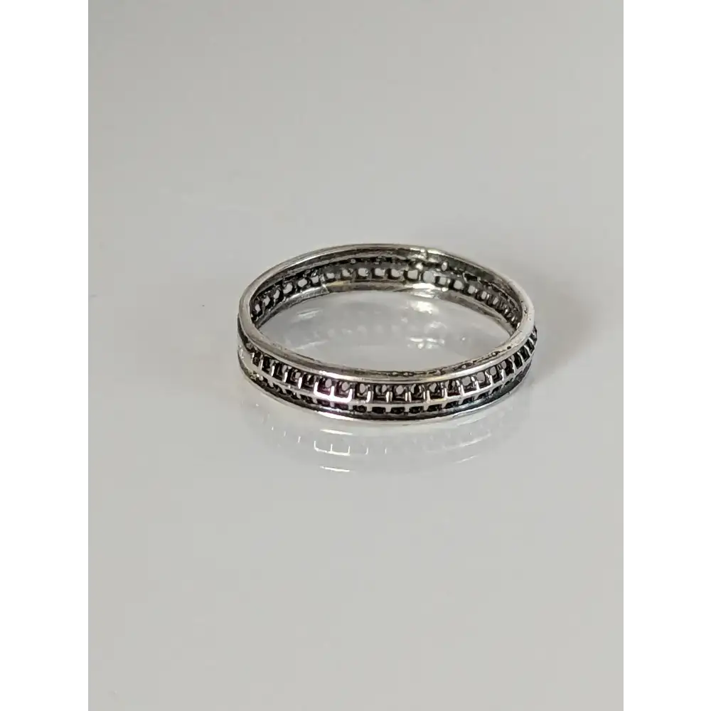 925 Sterling Silver Filigree Ring – Elegant Handmade Band for Nature Lovers G Rings