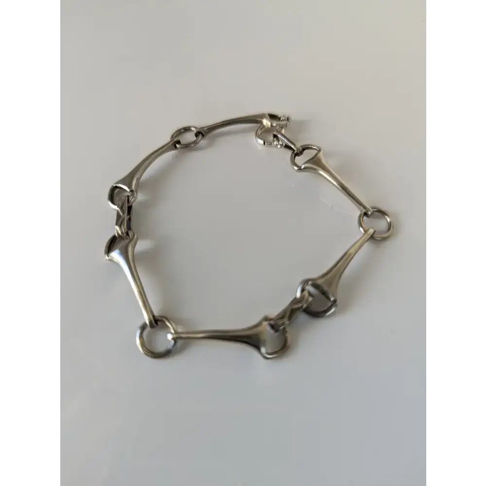 925 Sterling Silver Snaffle Bit Bracelet – Handmade Equestrian Jewellery Bracelets