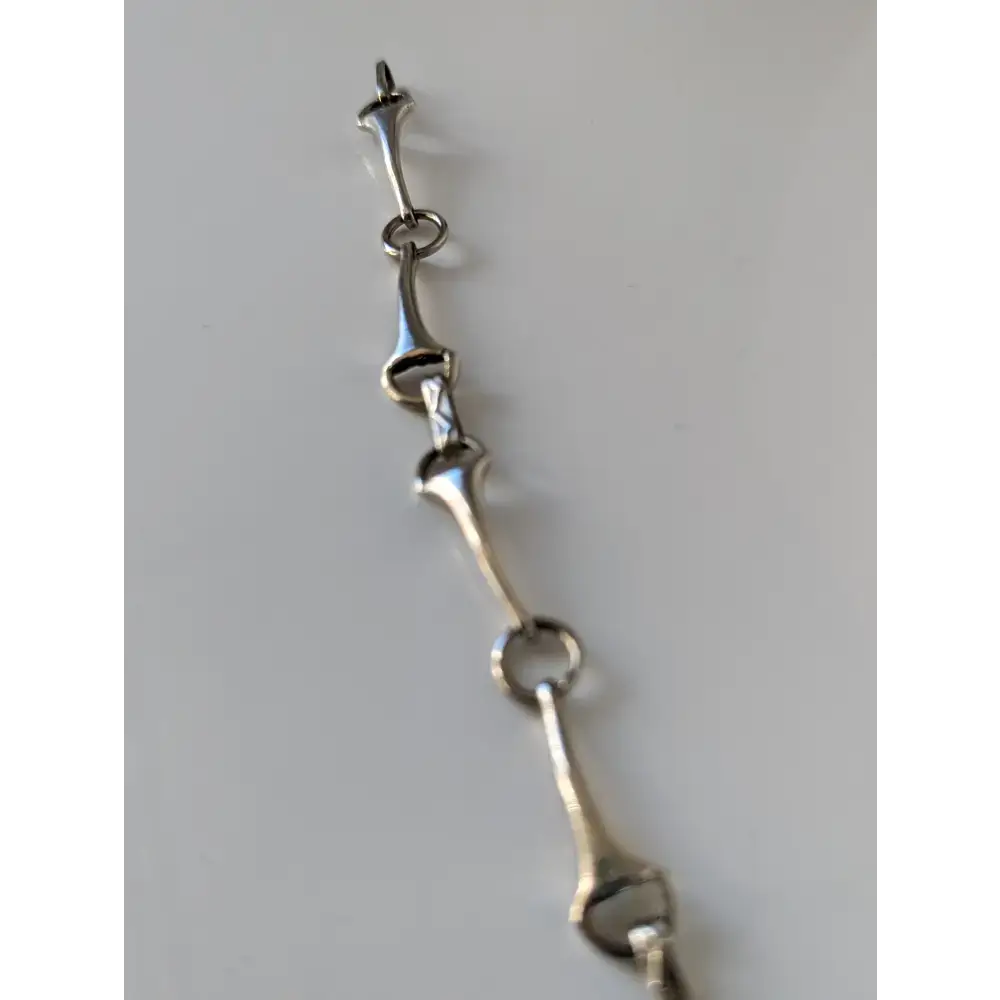 925 Sterling Silver Snaffle Bit Bracelet – Handmade Equestrian Jewellery Bracelets