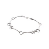 925 Sterling Silver Snaffle Bit Bracelet – Handmade Equestrian Jewellery Bracelets