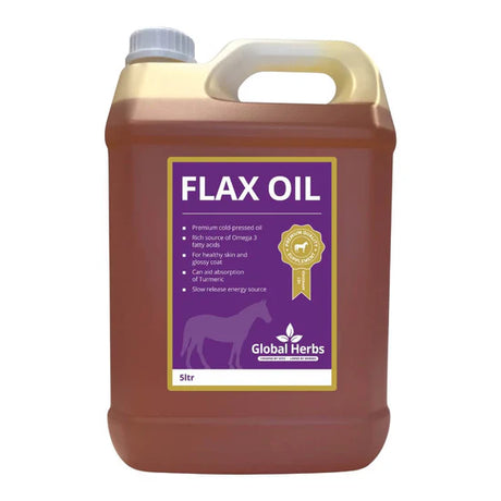 Global Herbs Flax Oil Horse Supplements Barnstaple Equestrian Supplies