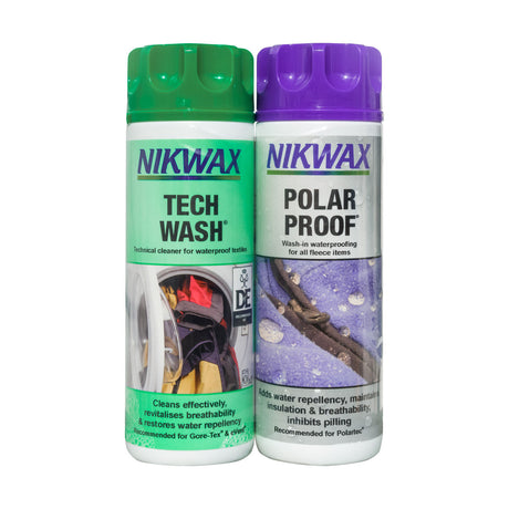 Nikwax Tech Wash & Polar Proof Twin Pack Clothing Accessories Barnstaple Equestrian Supplies