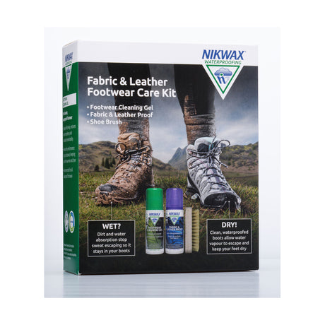 Nikwax Fabric & Leather Proof Footcare Kit Waterproof Treatments Barnstaple Equestrian Supplies