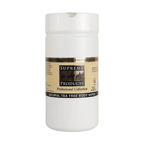 Supreme Products Natural Tea Tree Body Wipes Coat Shines Barnstaple Equestrian Supplies