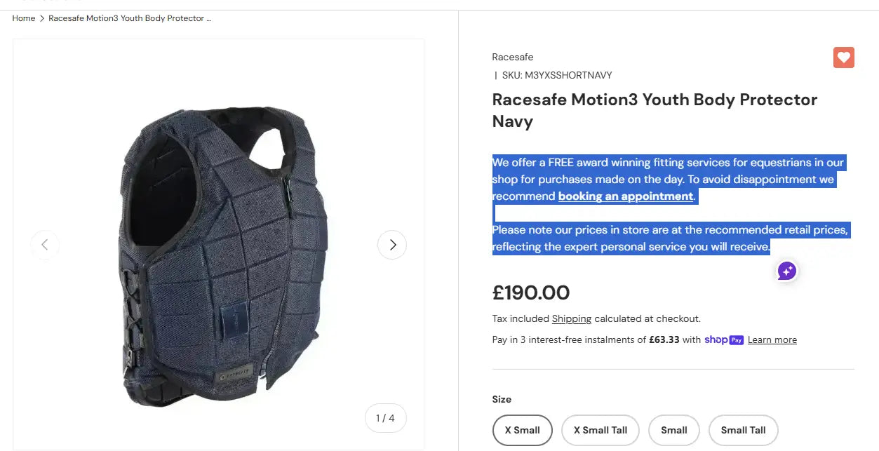 Pricing Policy At Barnstaple Equestrian Supplies Retail Store