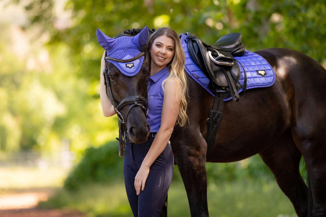 LeMieux Bluebell Latest Colour Collections In Store at Barnstaple Equestrian Supplies.