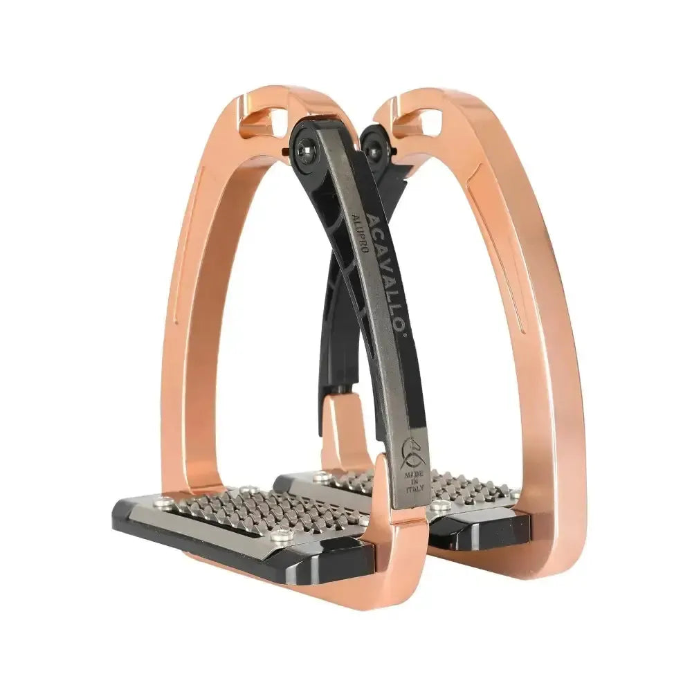 Acavallo Arena AluPro Stirrup Rose Gold Stirrups