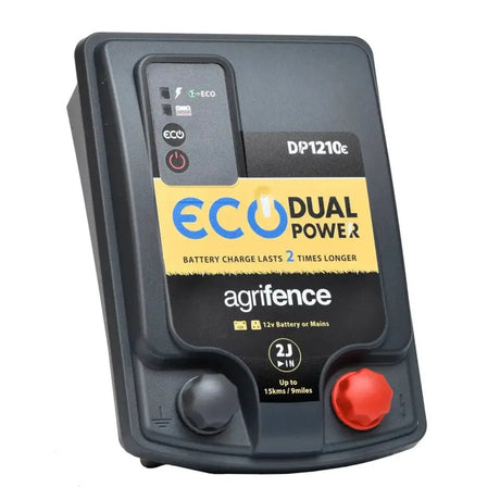 Agrifence DP1210 Eco Dual Power Energiser 2J Electric Fencing Energiser Electric Fencing Energiser Barnstaple Equestrian Supplies