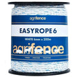 Agrifence Easyrope 6 White Paddock Rope 6mm X 200m Electric Fencing Tape