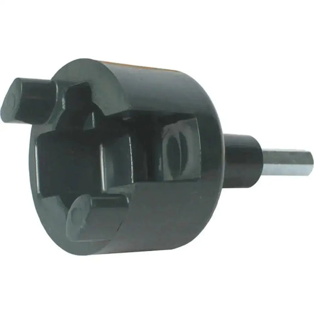 Black metal pipe cutter with hexagonal cutting head and silver shaft for agrifence speediso adaptor electric fencing use