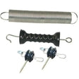 Black plastic handled agrifence spring gate opener with metal hooks and screws for spring gate kit use