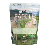 Agrimark sheep colouring raddle powder in a 1kg pouch with quality controlled pigments for sheep marking
