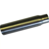 Shiny metallic cylindrical exhaust tip with tapered end and reflective surface for agrimin adaptor cup sheep lamb bolus applicator