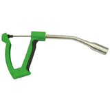 Agrimin sheep bolus applicator with green and black plastic handle and metallic nozzle for livestock injections