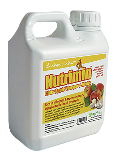 Agrivite Chicken Lickin Nutrimin Cider Vinegar & Garlic Poultry Supplements Barnstaple Equestrian Supplies