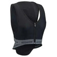 Black airowear shadow chest protector with central zipper mesh panels and machine washable cover back side shown