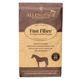 Allen & page fast fibre horse feed in maroon and beige pack with horse silhouette is a molasses free low energy feed