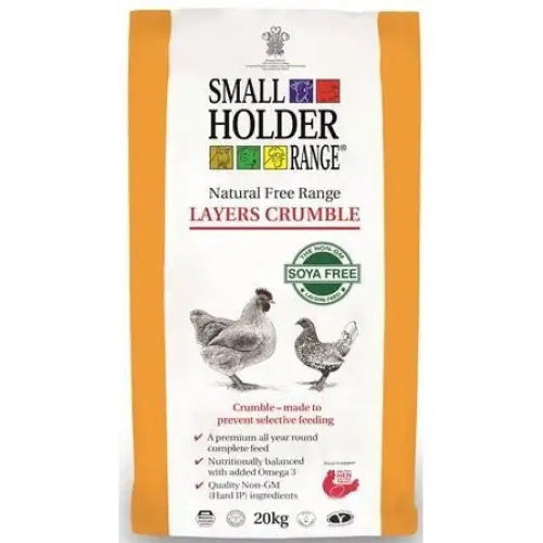 Allen & Page Natural Free Range Layers Crumble 20kg Poultry Feed Barnstaple Equestrian Supplies