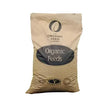 A tan paper bag of allen and page organic feed company ewe and lamb pencils from the organic feed company