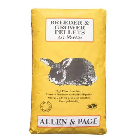 Allen & Page Rabbit Feed Breeder and Growers Pellets Allen & Page Animal Feed Barnstaple Equestrian Supplies