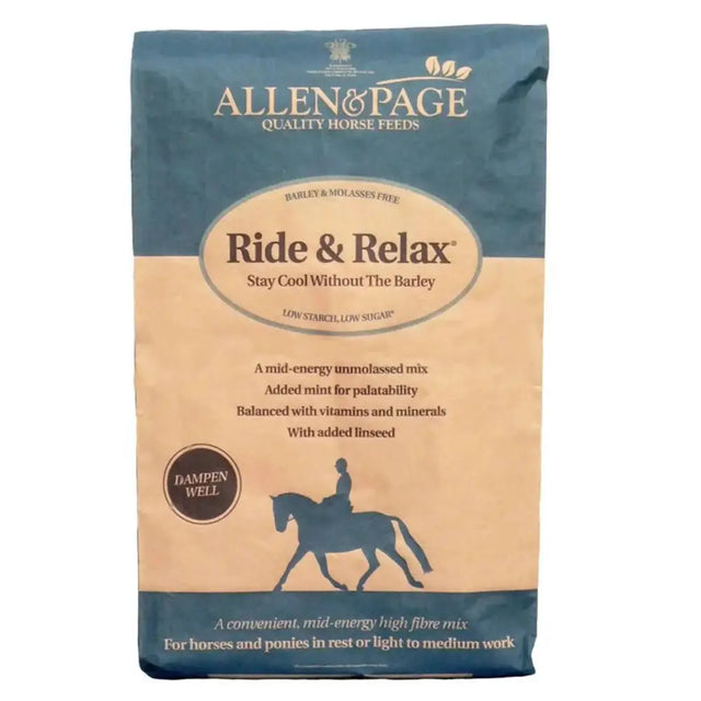 Allen & Page Ride and Relax Horse Feeds Barnstaple Equestrian Supplies