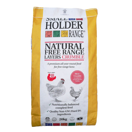 Allen & Page Smallholder Range Natural Free Range Layers Crumble 20kg Poultry Feed