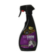 Black plastic spray bottle with purple label showing alto lab e-z comb detangler for ultimate condition care