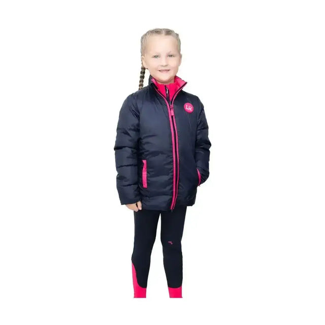Analise Reversible Padded Jacket by Little Rider Navy/Pink 3-4 Years Outdoor Jackets