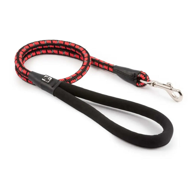 Ancol Extreme Bungee Rope Lead Red / Black 100 Cm Red/Black Dog Lead Barnstaple Equestrian Supplies