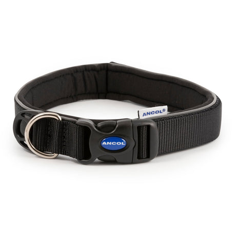Ancol Extreme Ultra Padded Collar Black SIZE-2-26-30CM-BLACK Dog Collar