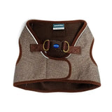 Brown herringbone mesh dog harness with adjustable buckle from ancol heritage collection heritage collection harness