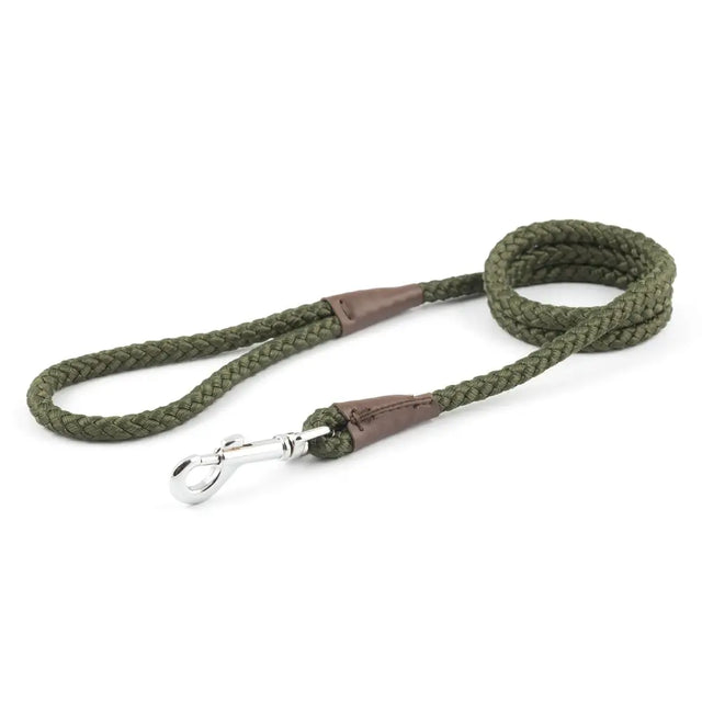 Ancol Heritage Collection Rope Lead 107 Cm X 1 Cm Green Dog Lead Barnstaple Equestrian Supplies