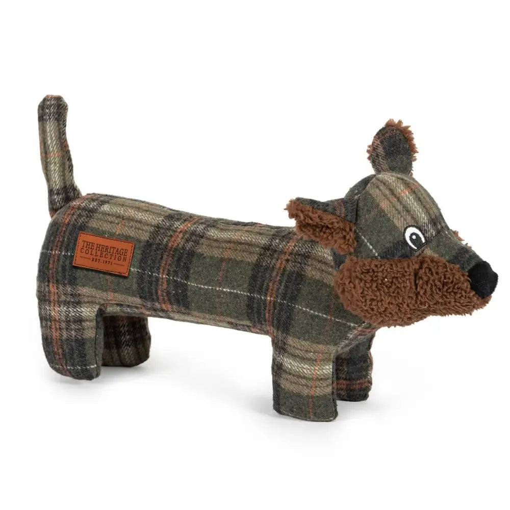 Ancol Heritage Collection Tweed Fox Dog Toy 39 Cm Tweed Dog Toy Barnstaple Equestrian Supplies