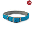 Ancol Padded Viva Collar Blue 39-48cm-size-5 Dog Collars