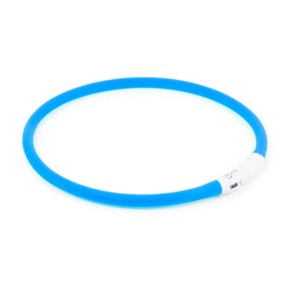 Ancol Rechargeable Flashing Band 70 Cm Blue Dog Collar Barnstaple Equestrian Supplies