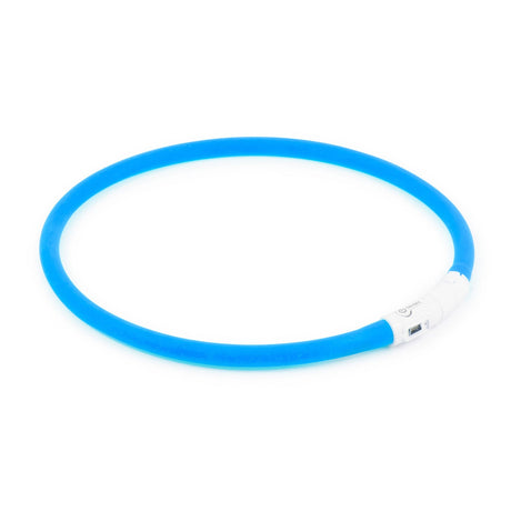 Ancol Rechargeable Flashing Band 70-CM-BLUE Dog Collar