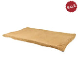 Ancol Sleepy Paws Flat Pad Teddy Fleece Beige Small Beige Dog Beds