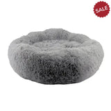 Ancol Sleepy Paws Super Plush Donut Bed 100 cm Grey Dog Beds