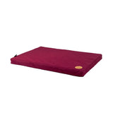 Ancol sleepy paws waterproof flat pad burgundy maroon cushioned rectangular pet bed with small circular logo