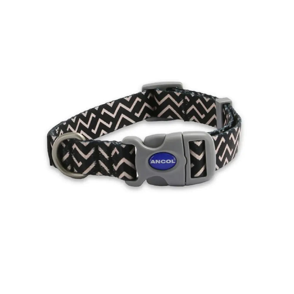 Ancol Soho Pet Collar Zig Zag Size 2 - 5 (30-50Cm) Zig Zag Pet Collars Barnstaple Equestrian Supplies