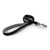 Ancol Viva Padded Snap Lead Black 100 Cm X 1.2 Cm Black Dog Lead Barnstaple Equestrian Supplies